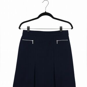 Jones New York Collection Women's Size 10 Navy Lined Stretch-Waist Skirt.
